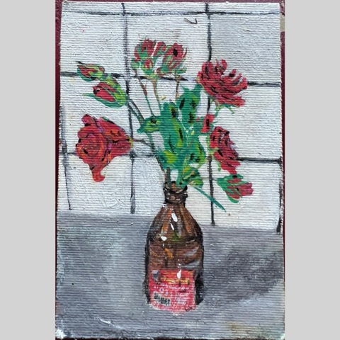 red flowers